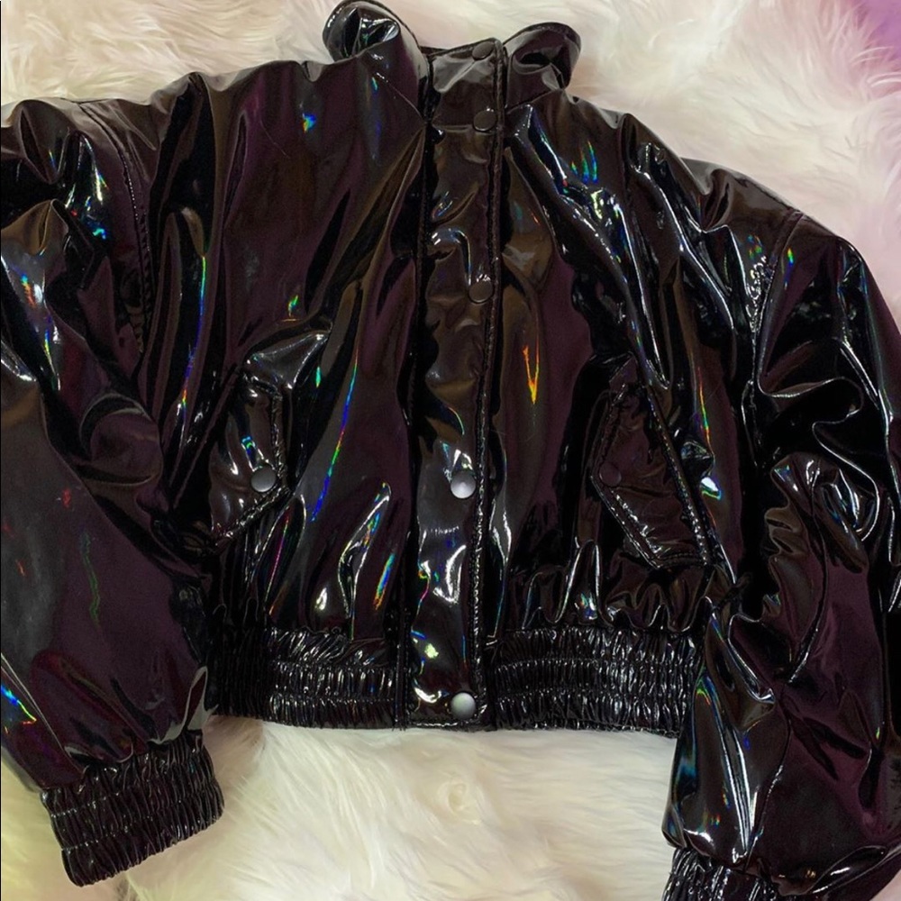 Black puffer jacket